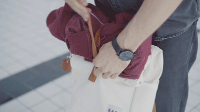 Roll-Over Rucksack, Hellblau