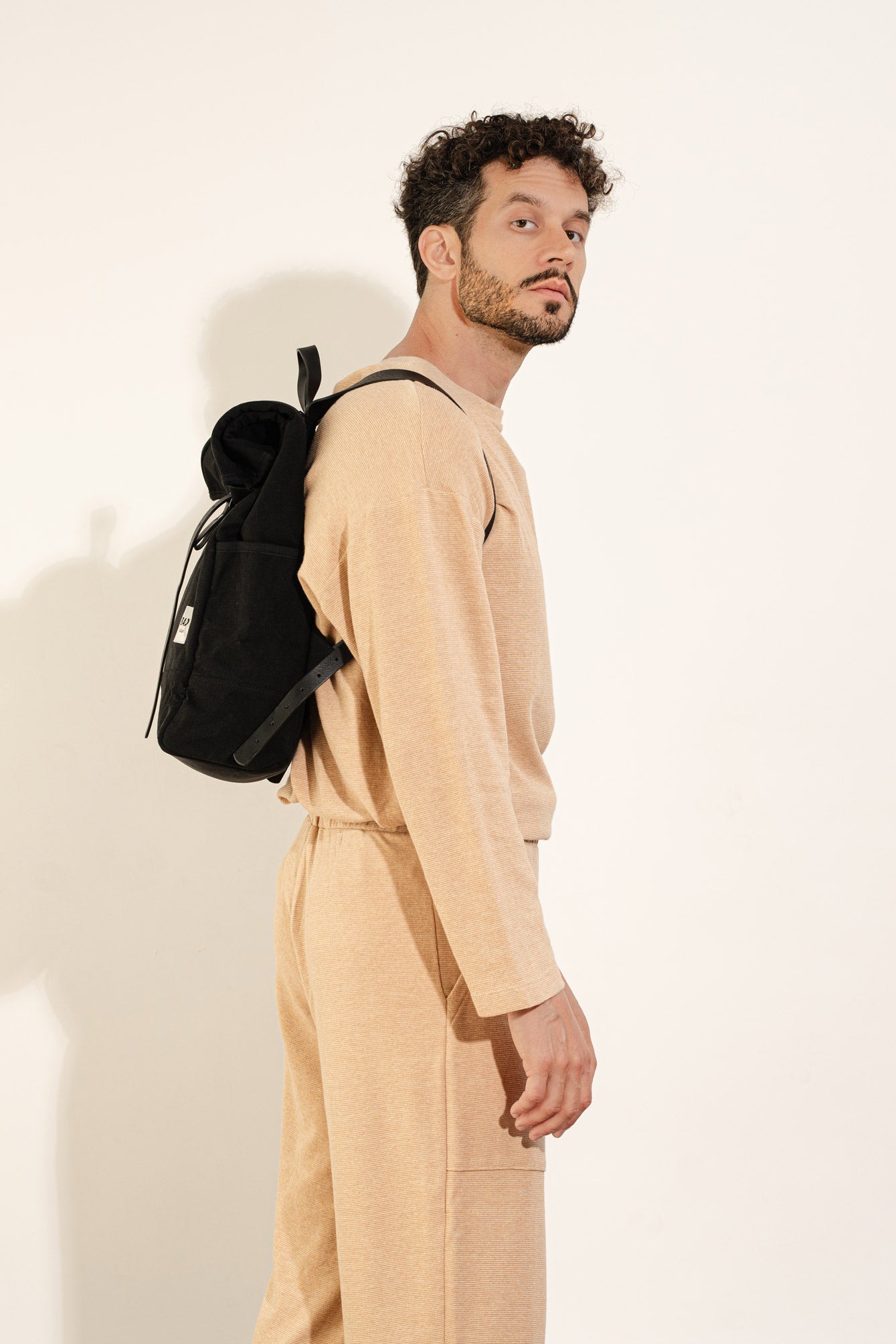 Roll-Over Rucksack, Schwarz