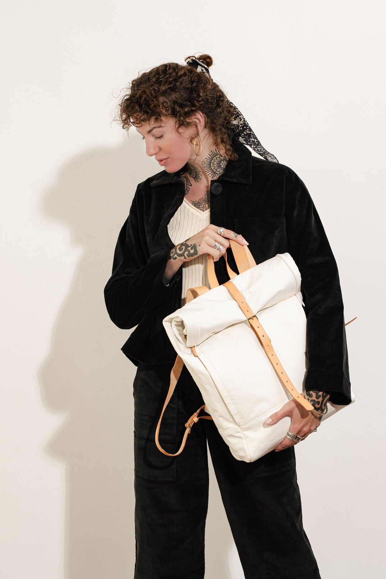 Roll-Over Rucksack, Hellblau