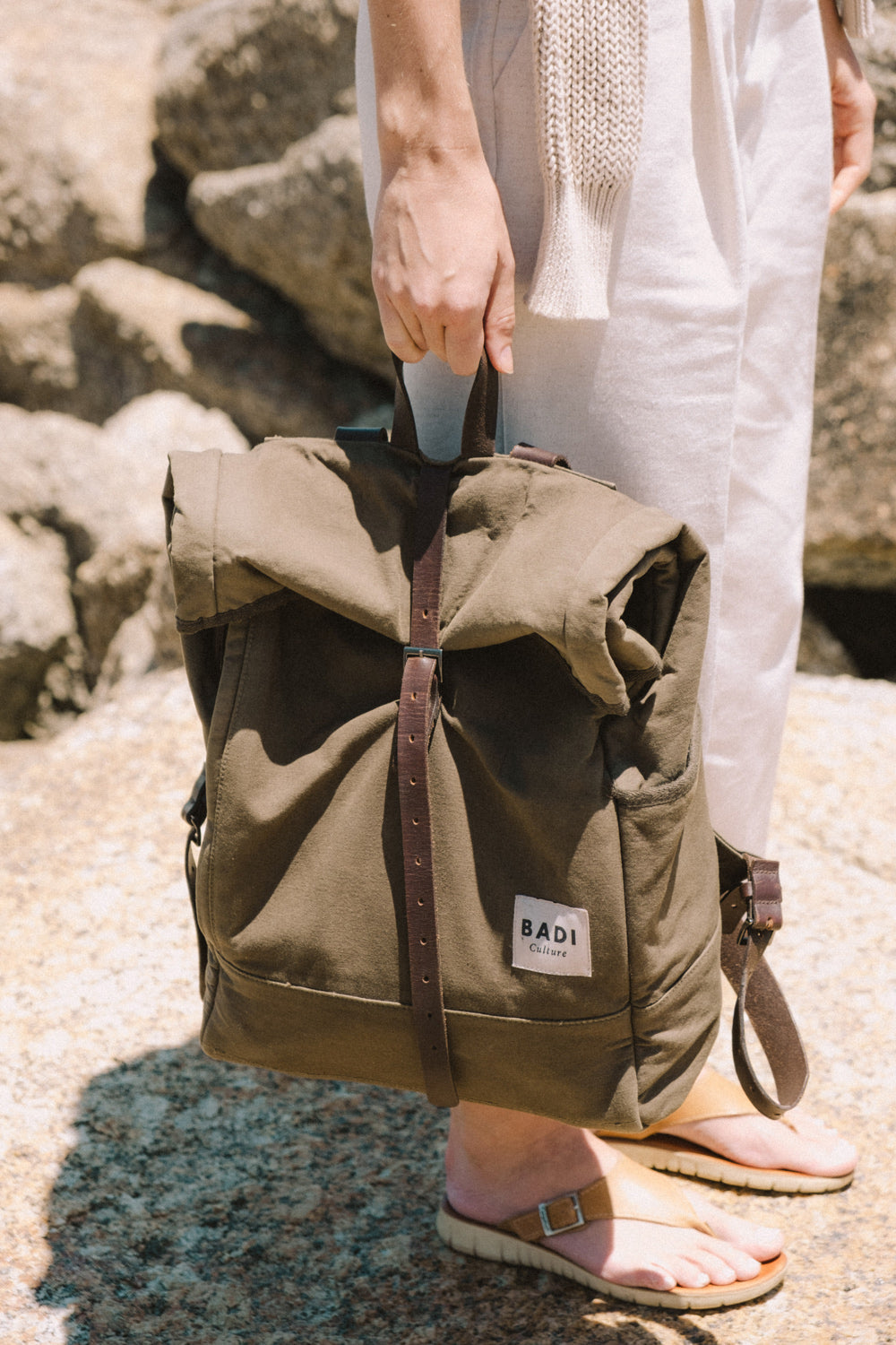 Roll-Over Rucksack, Hellblau