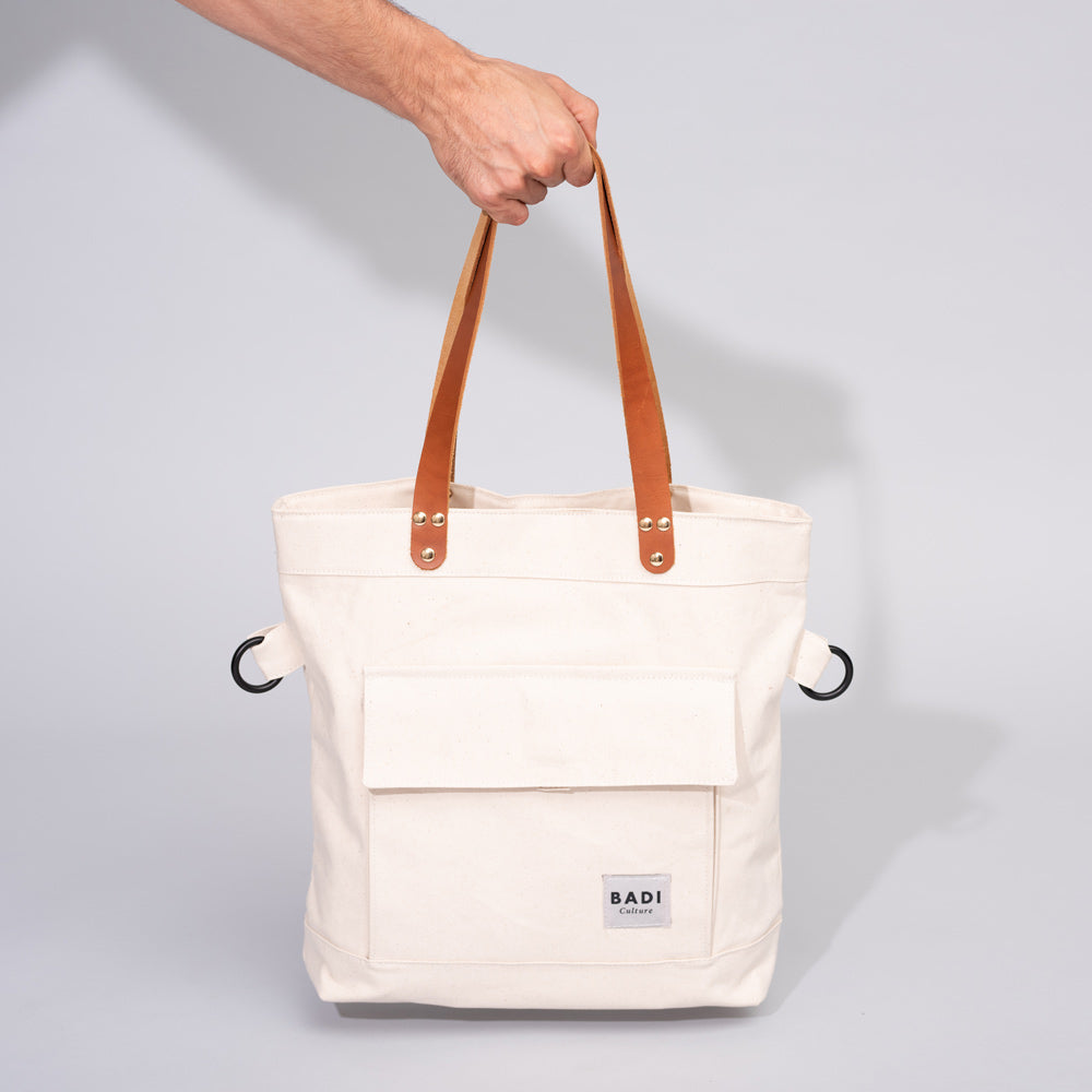 Fold-Over Tote natural-natural