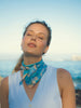 Aqua Silk Scarf 68x68