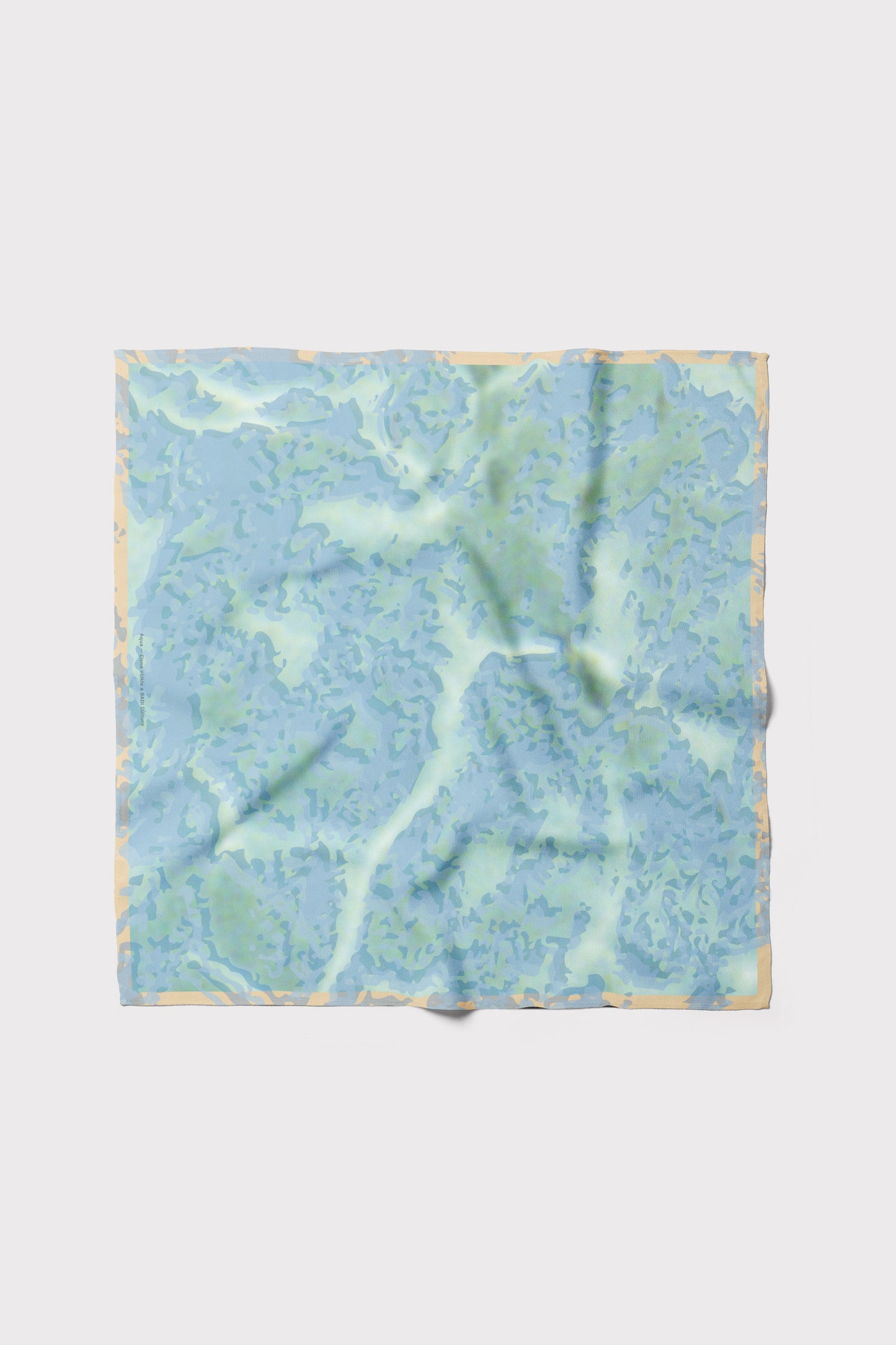 Aqua Silk Scarf 68x68