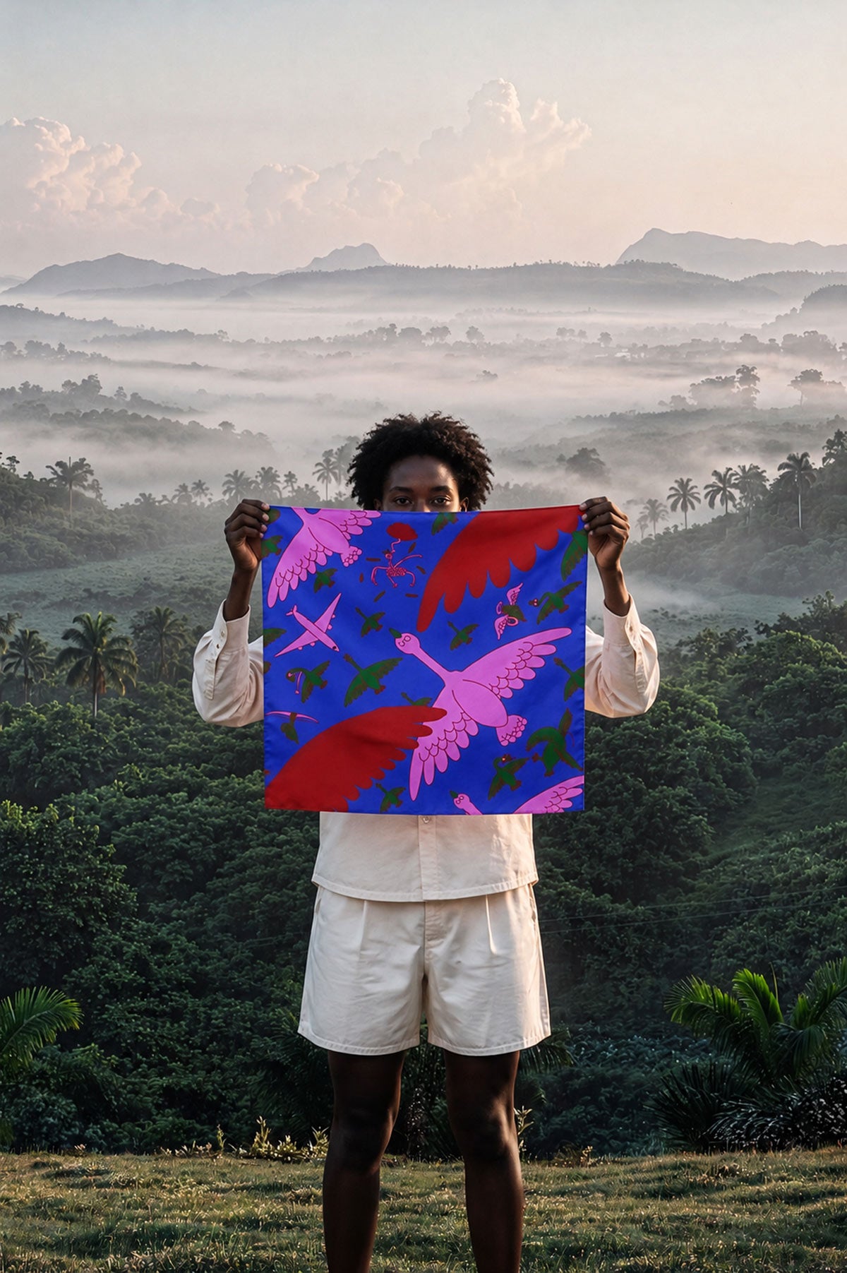 Crane Seidenfoulard 68x68