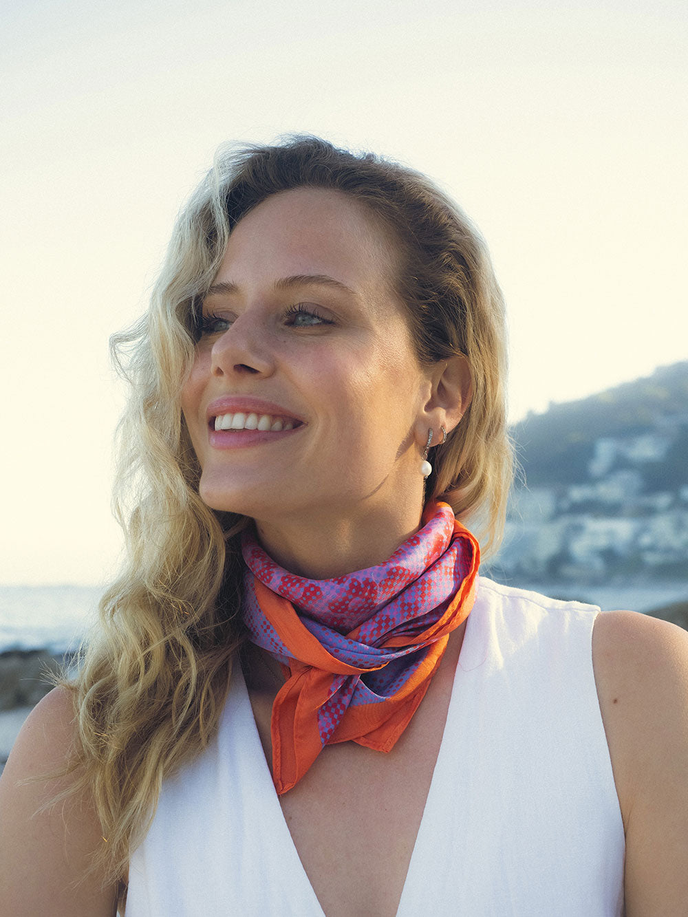 Flora Silk Scarf 68x68