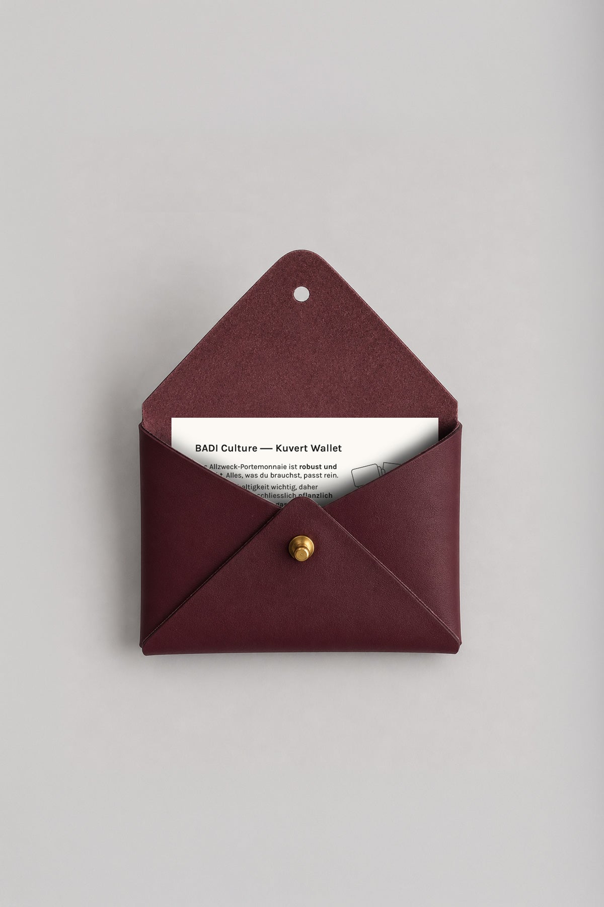 Kuvert wallet, bordeaux (v)