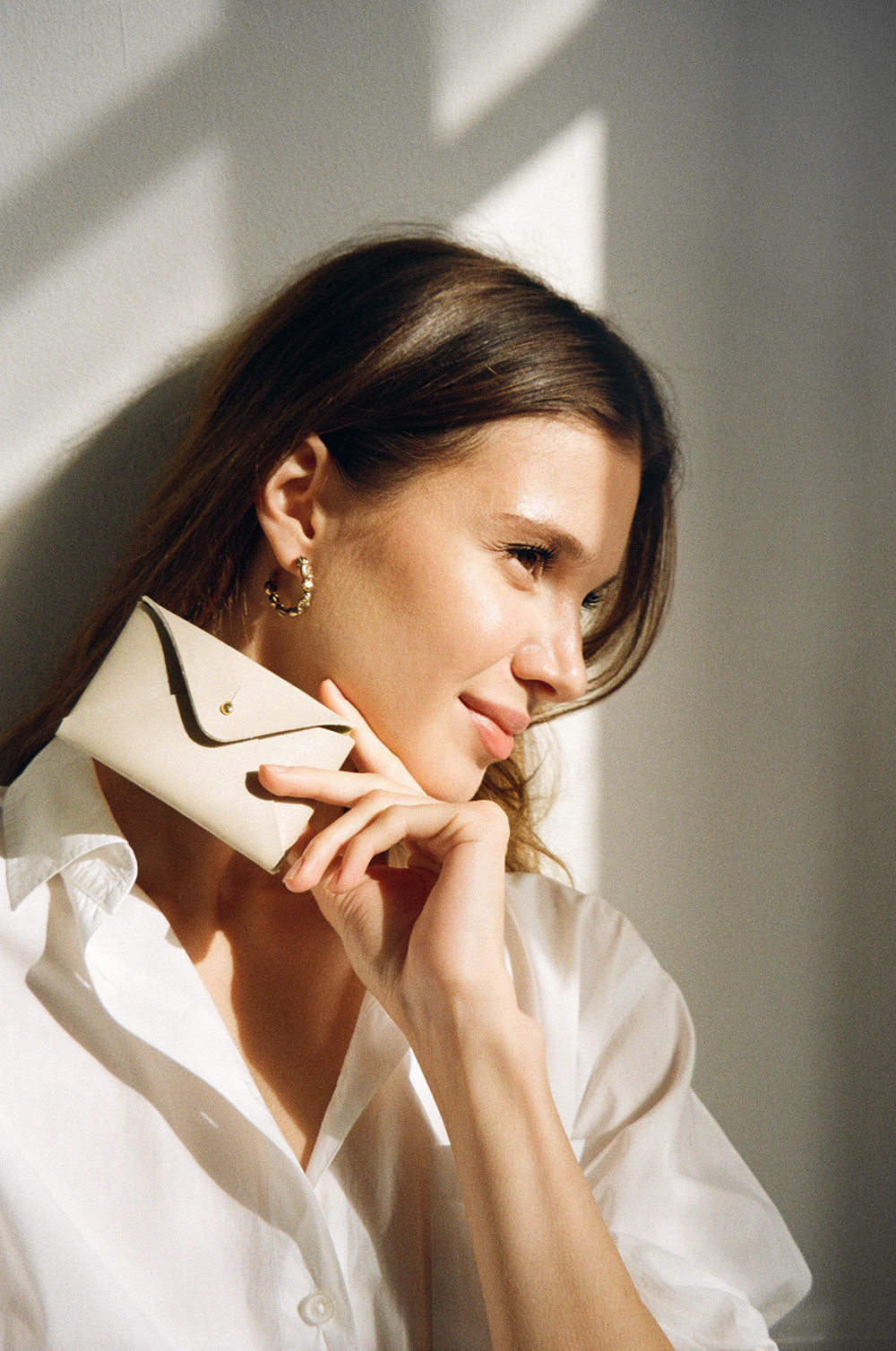 Kuvert Wallet, beige (v)