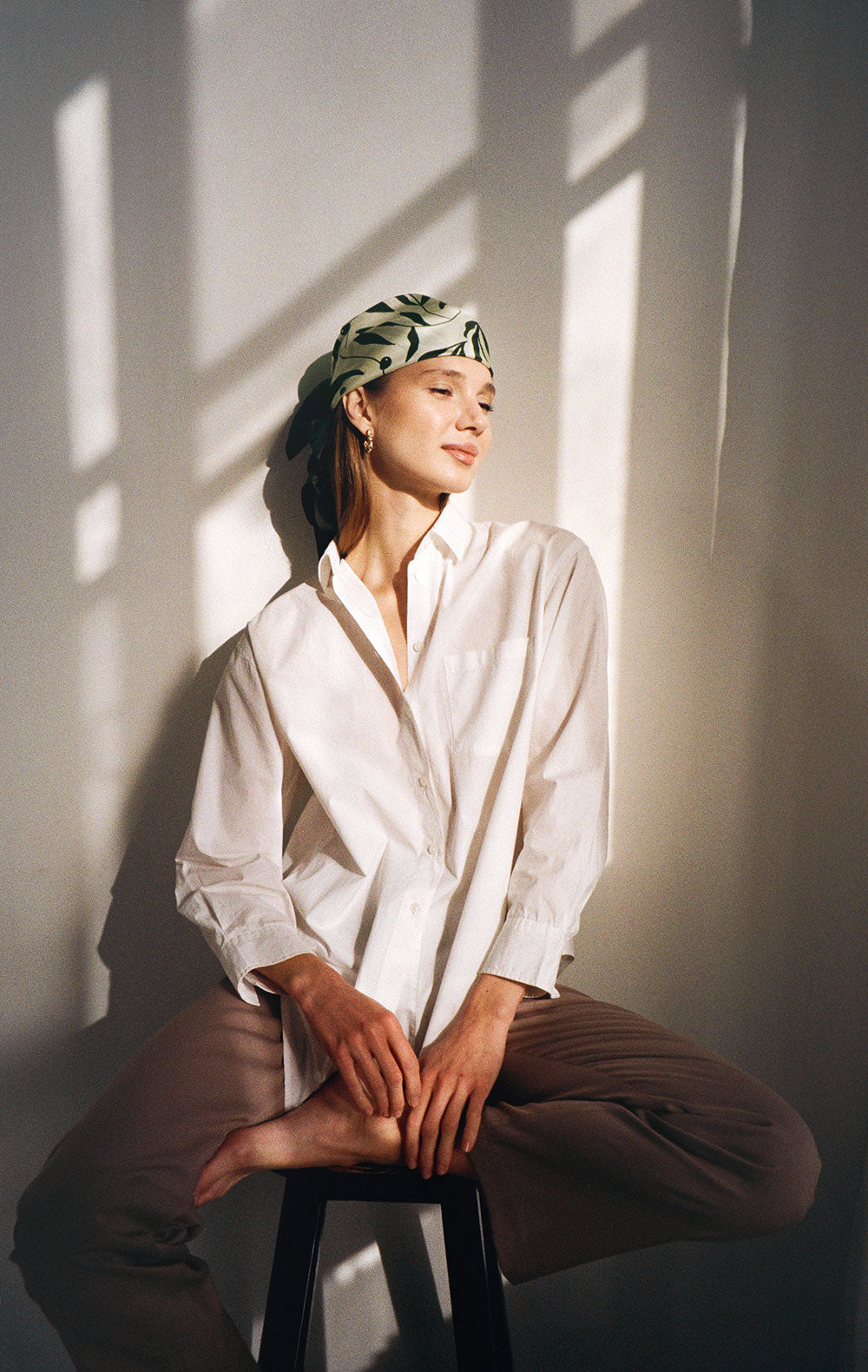 Wild Olive Seidenfoulard 68x68